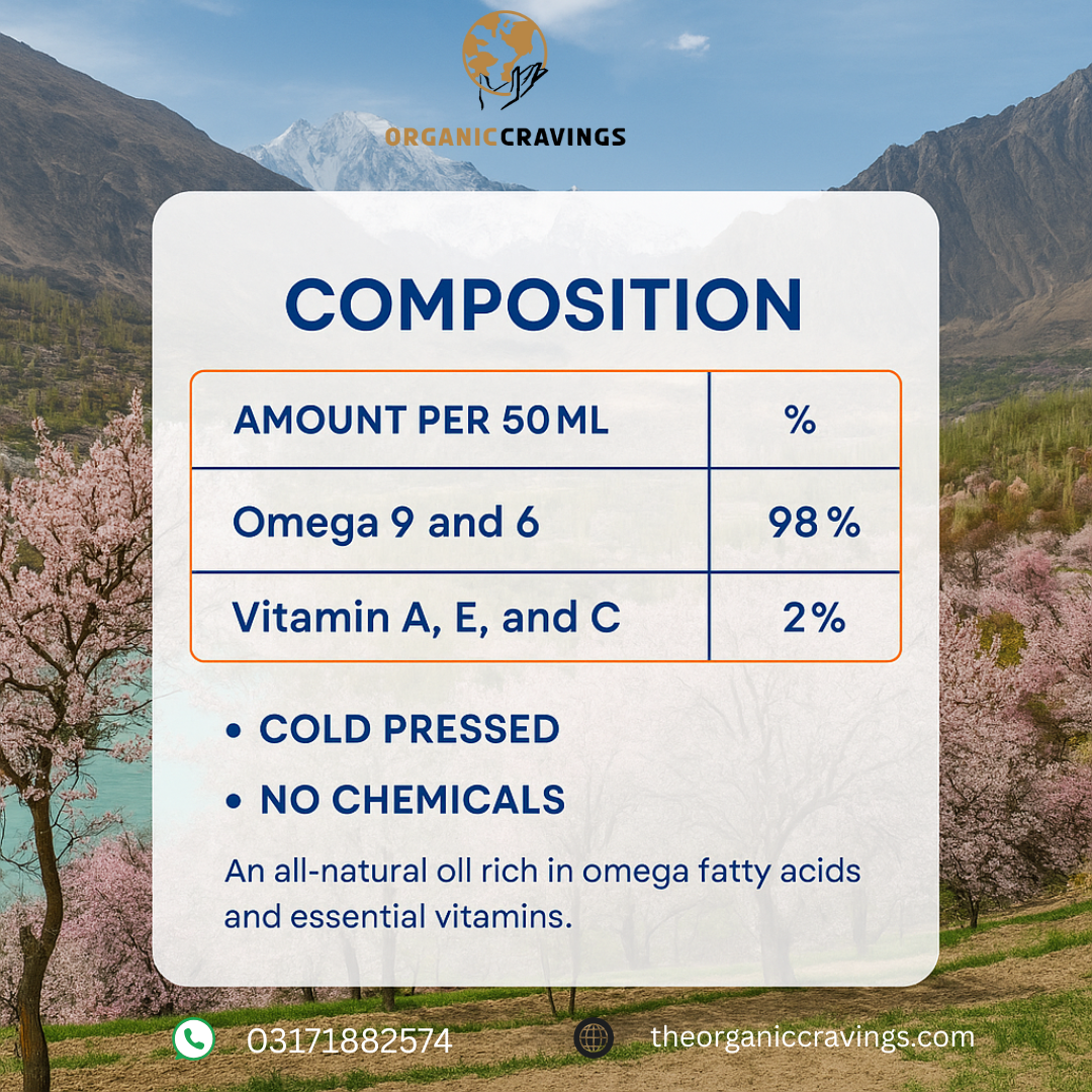 100 % Natural Apricot Oil -Cold Pressed 50 ml