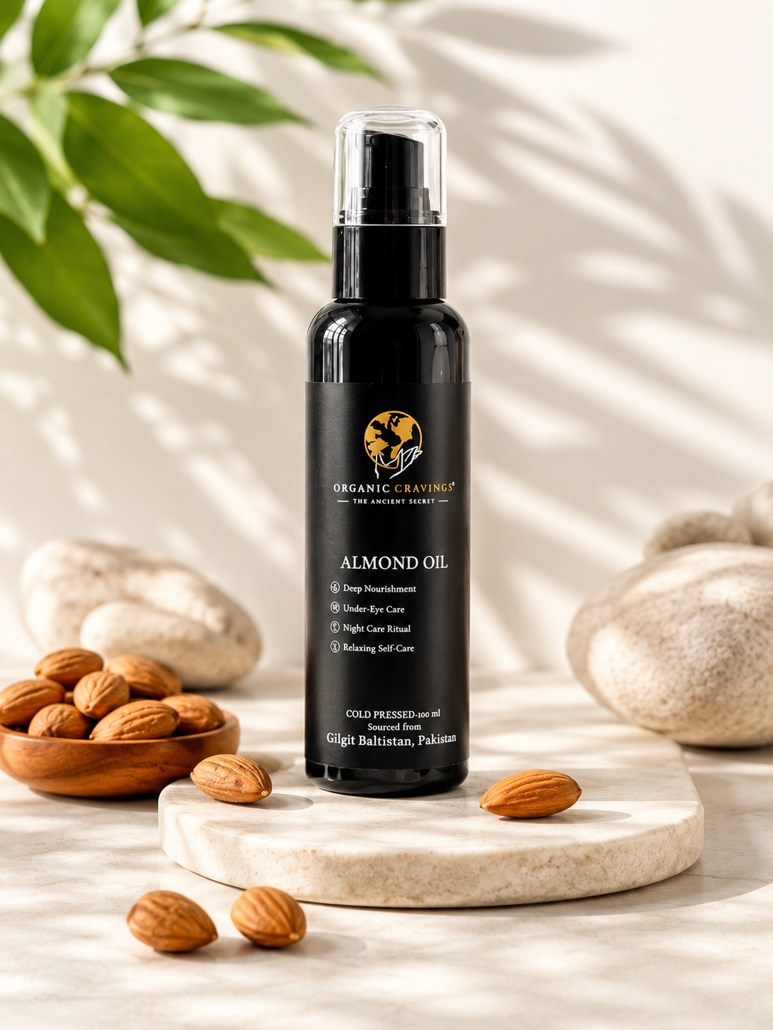 Organic Cold-Pressed Almond Oil | Deep nourishment & Under-Eye Care
